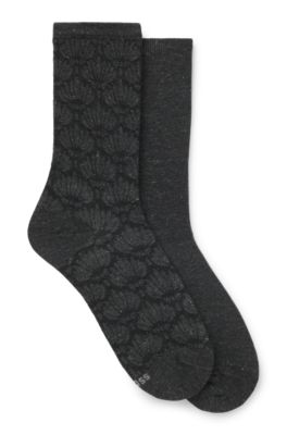 Two-pack of regular-length socks, Black