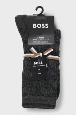 Two-pack of regular-length socks, Black