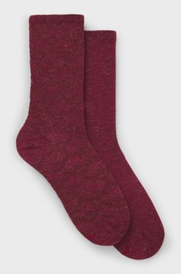 Two-pack of regular-length socks, Dark Red