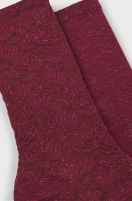 Two-pack of regular-length socks, Dark Red
