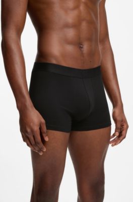 Three-pack of stretch-cotton trunks, Black