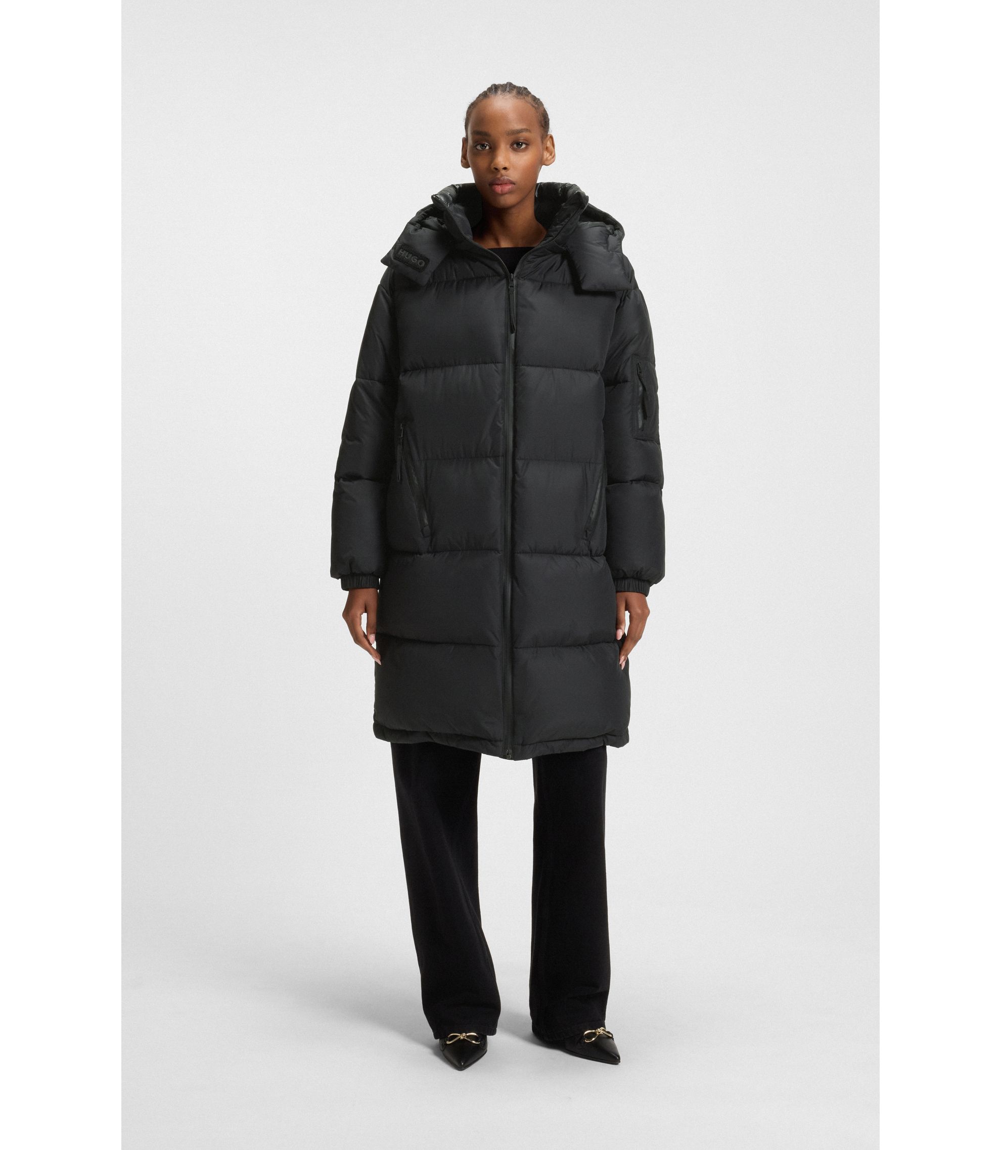 Wasserabweisender Parka mit abnehmbarer Kapuze