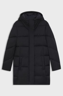 Water-repellent jacket with quilting and piping, Dark Blue