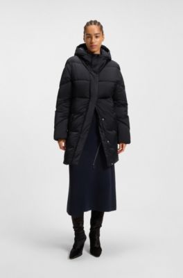 Water-repellent jacket with quilting and piping, Dark Blue