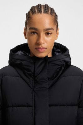 Water-repellent jacket with quilting and piping, Dark Blue