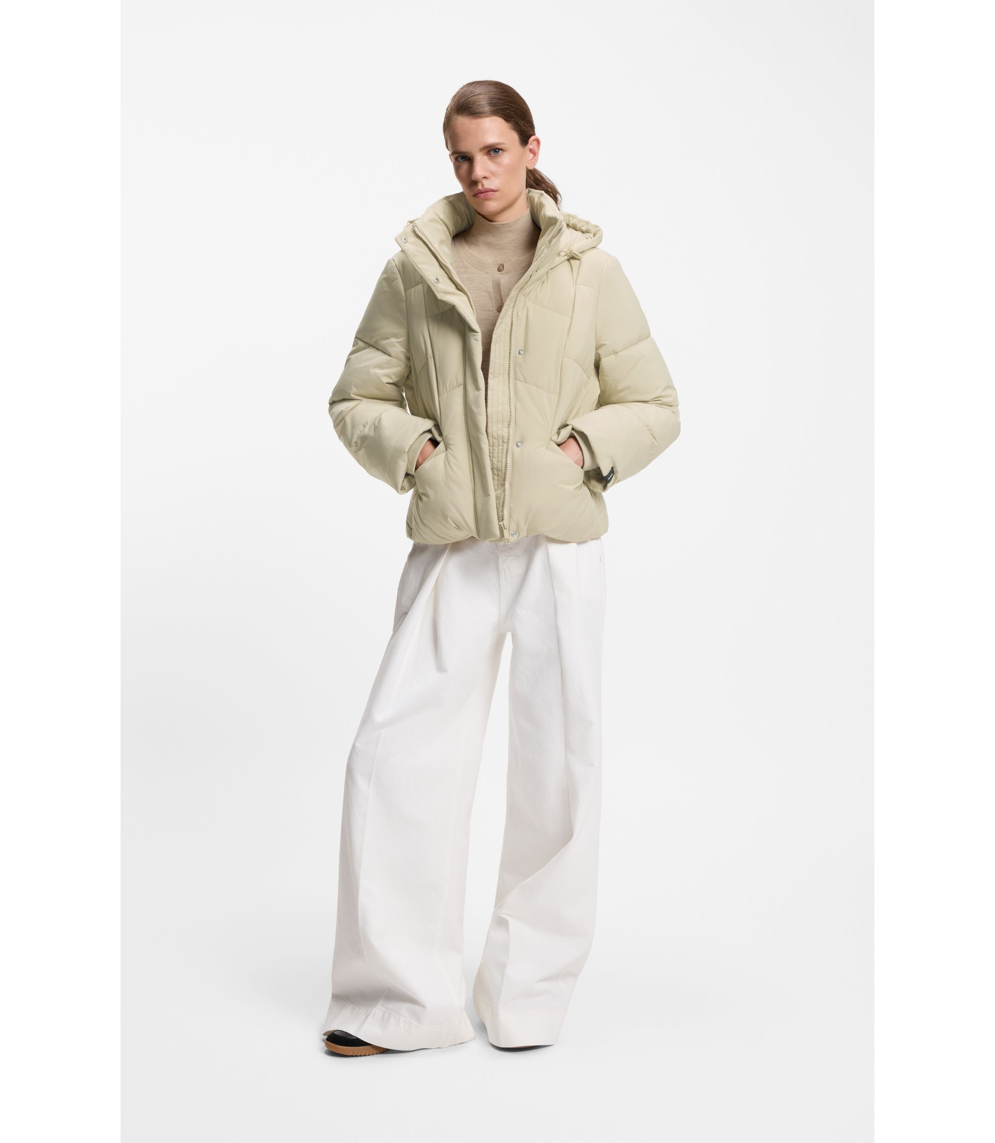 BOSS アイボリー パデッドジャケット hbeu50546845_275_300?wid=1980&