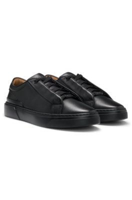 Gary trainers in brushed leather with elastic laces