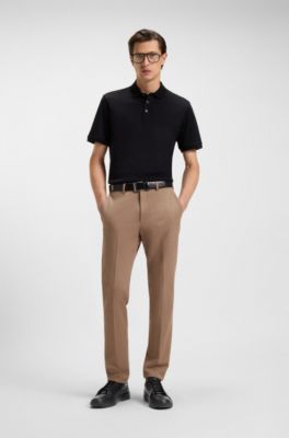 Sneakers Gary in pelle con lacci nascosti, Nero