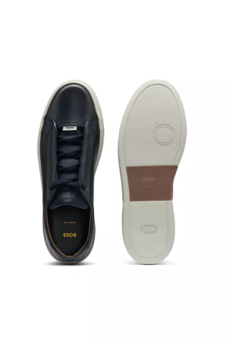 Gary leather trainers with hidden laces
