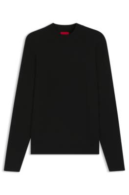Hugo Slim-fit sweater with high neckline stickade tröjor herr – bild 4