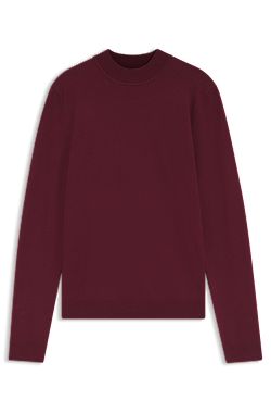 Slim-fit sweater with high neckline