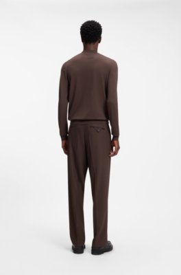 Hugo Slim-fit sweater with high neckline polotröjor herr – bild 3