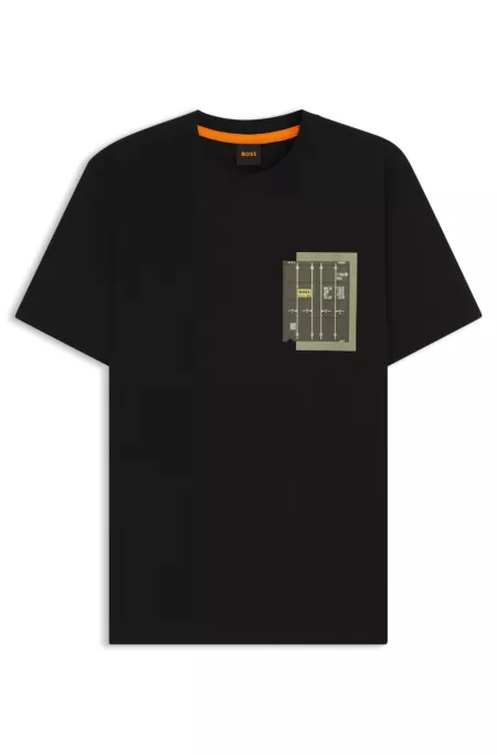 T-shirt en jersey de coton avec logo artistique