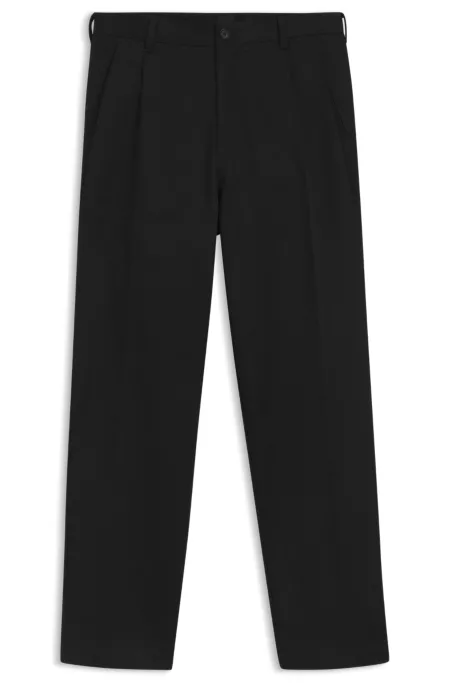 Relaxed-fit trousers in cotton twill