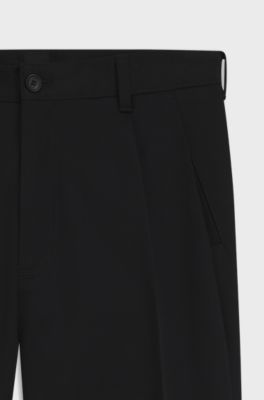 Pantalon Relaxed en twill de coton, Noir