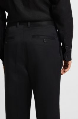 Pantalon Relaxed en twill de coton, Noir