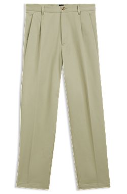 Relaxed-fit trousers in cotton twill