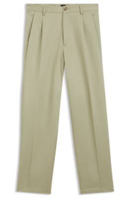 Boss Relaxed-fit trousers in cotton twill casual byxor herr – bild 4