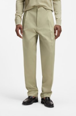 Relaxed-fit trousers in cotton twill