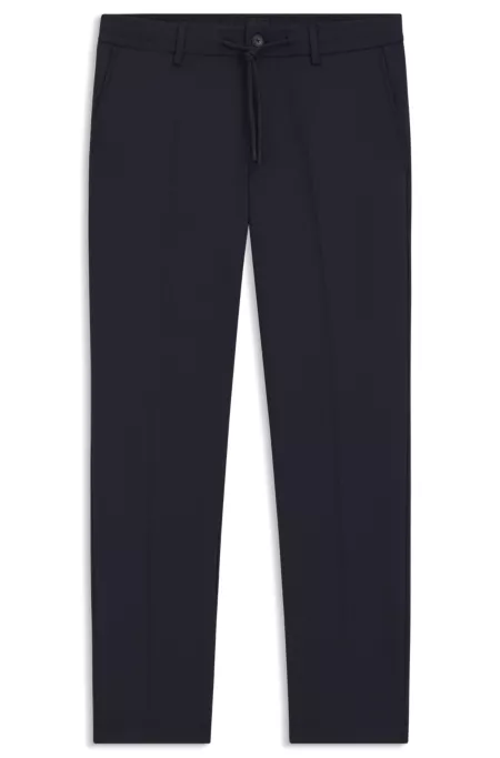 Modern-fit trousers in a wool blend