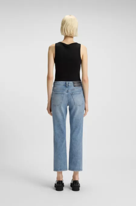 Jean Slim en denim stretch bleu clair confortable