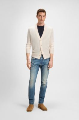 BECKHAM x BOSS Chelsea boots in suede, Beige