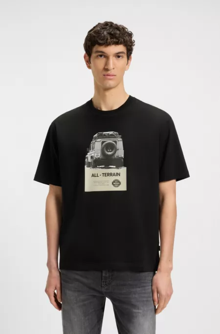 Relaxed-fit T-shirt in cotton jersey with printed artwork