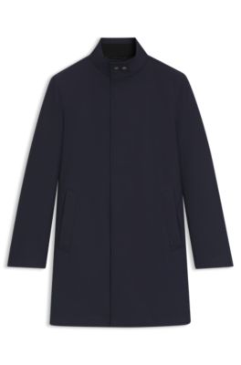 Coat with concealed closure, Dark Blue