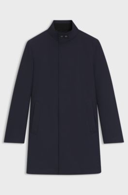Coat with concealed closure, Dark Blue
