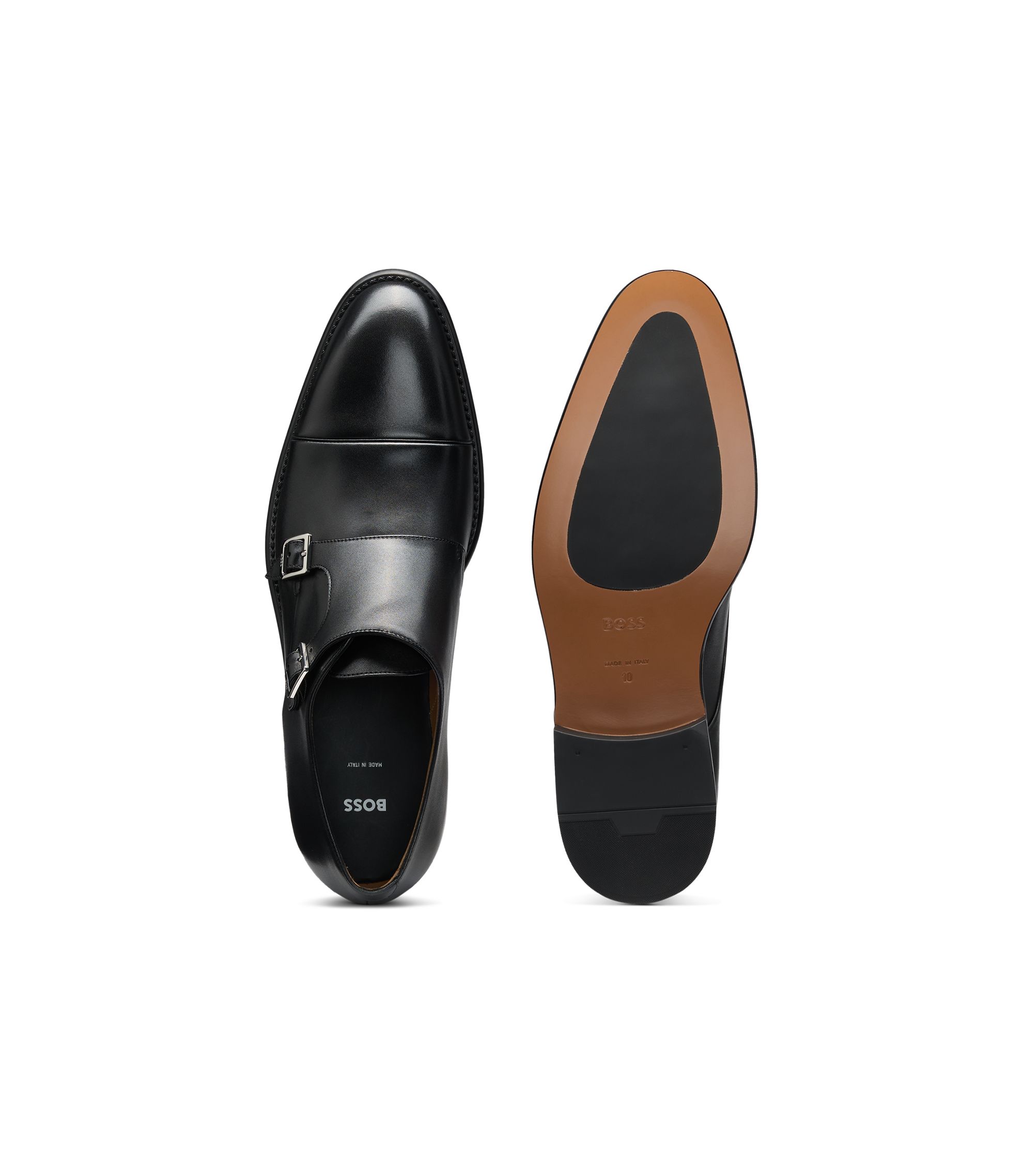 未使用級✨HUGO BOSS ダブルモンクストラップシューズ　7 1/2 未使用級✨HUGO BOSS ダブルモンクストラップシューズ 7 1/2 - メルカリ