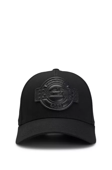 Porsche x BOSS cap in cotton with co-branded patch