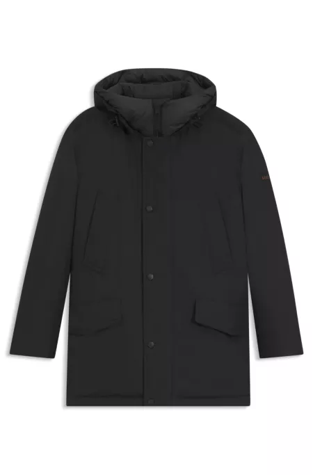 Water-repellent jacket with contrasting trims