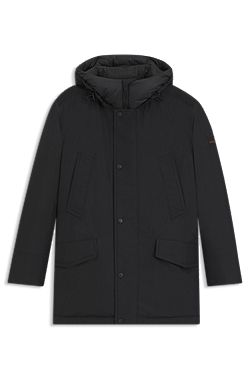 Water-repellent jacket with contrasting trims