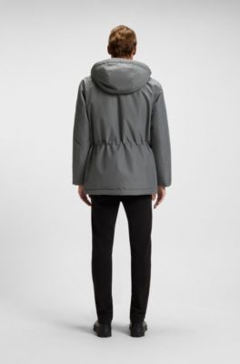 Water-repellent jacket with contrasting trims, Grey