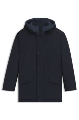 Water-repellent jacket with contrasting trims 1