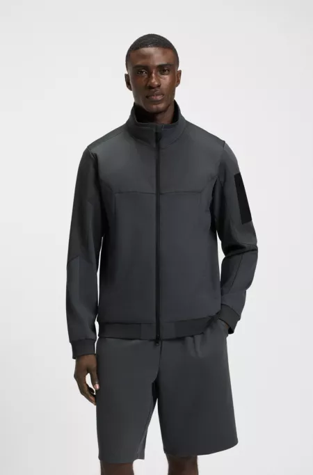 Veste déperlante en jersey softshell