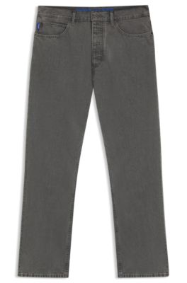 Jean Baggy en denim gris, Gris