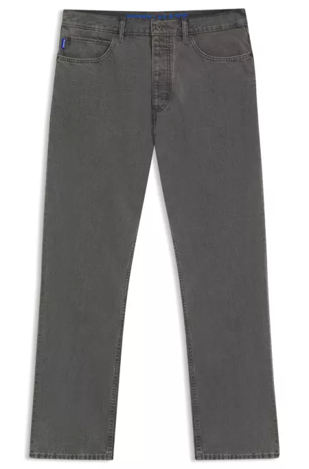Baggy-Fit Jeans aus grauem Denim