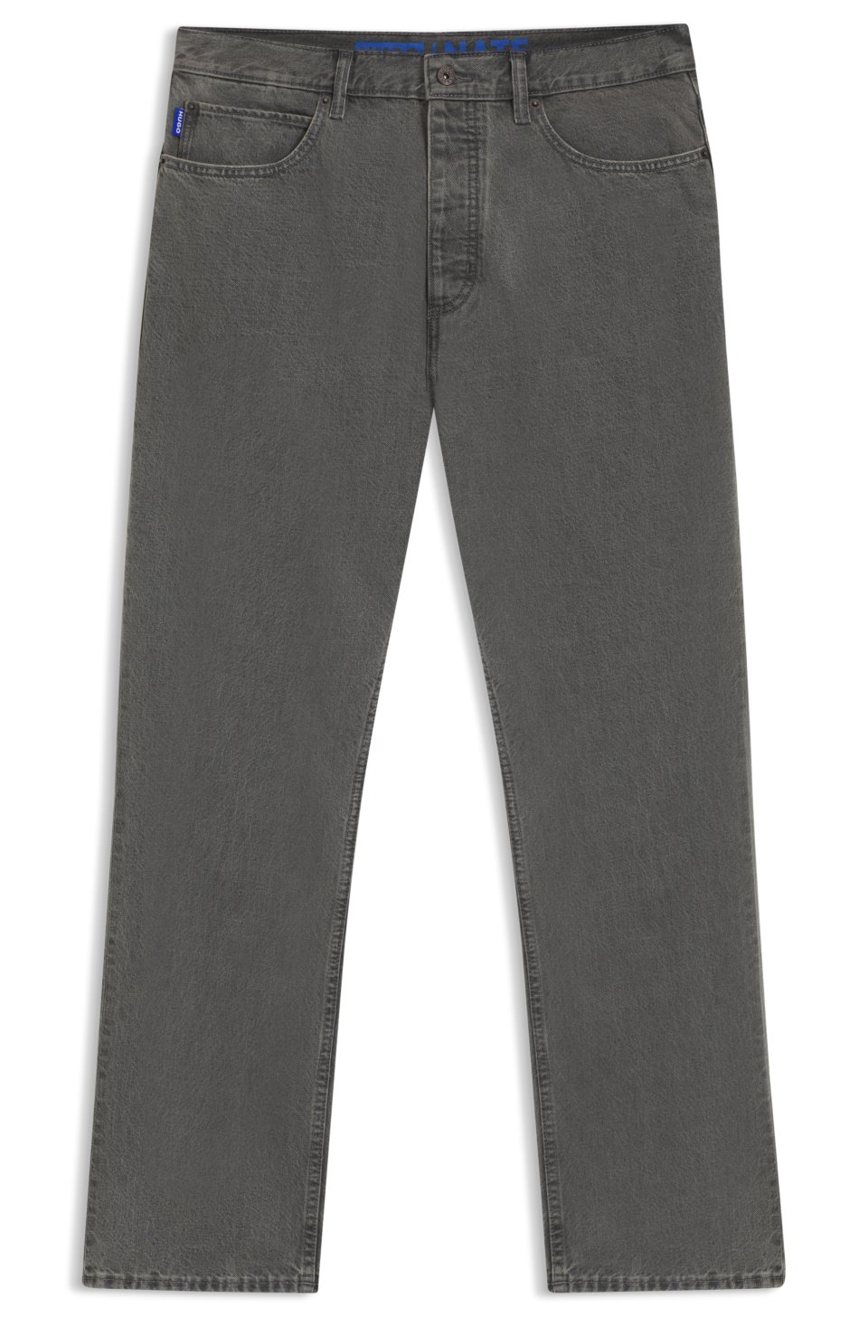 Baggy-fit jeans in grey denim