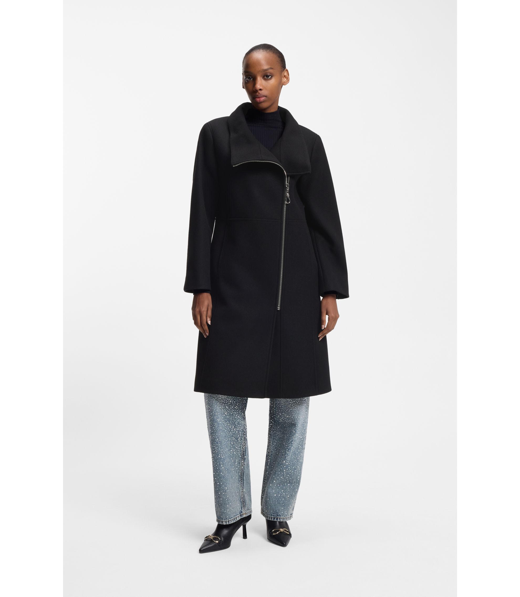 HUGO BOSSスタンドカラーWomenコート