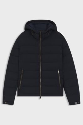 Water-repellent jacket with down filling, Dark Blue