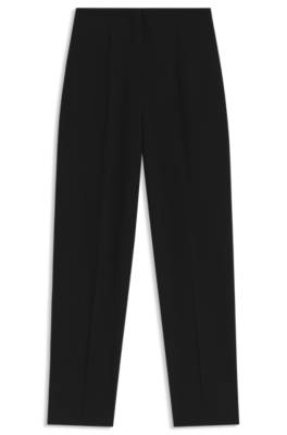 Barrel-leg trousers with pleat front 1
