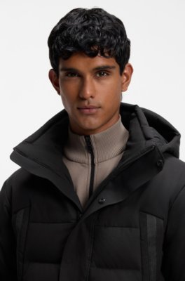 Boss Water-repellent parka jacket with down filling dunjackor herr – bild 3