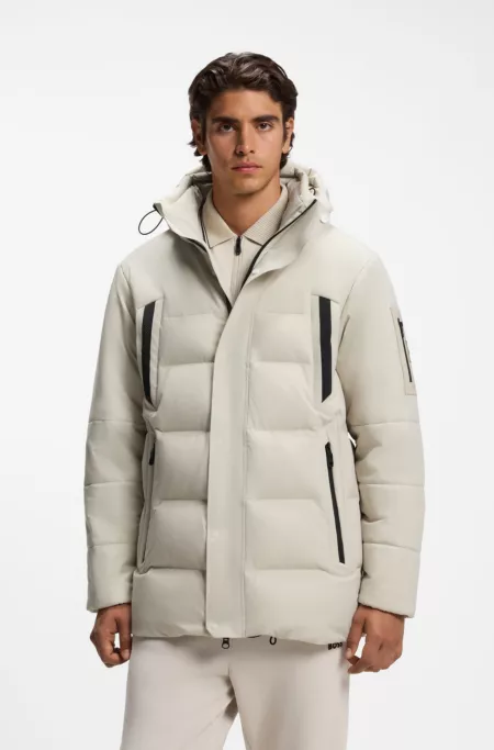 Parka déperlante en duvet