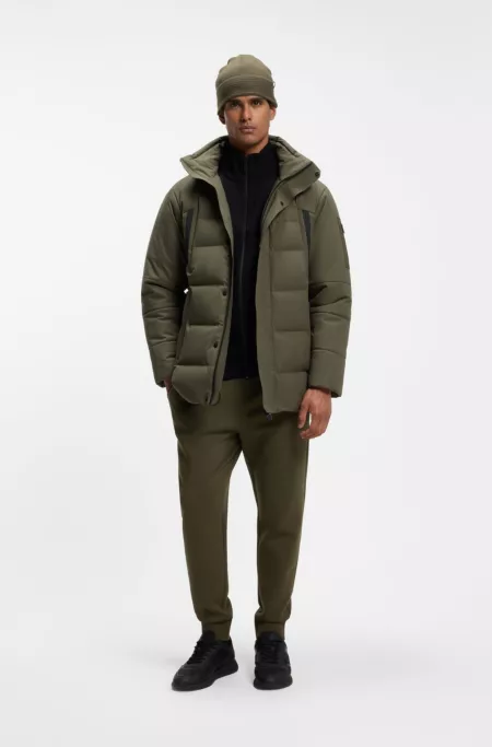 Parka déperlante en duvet
