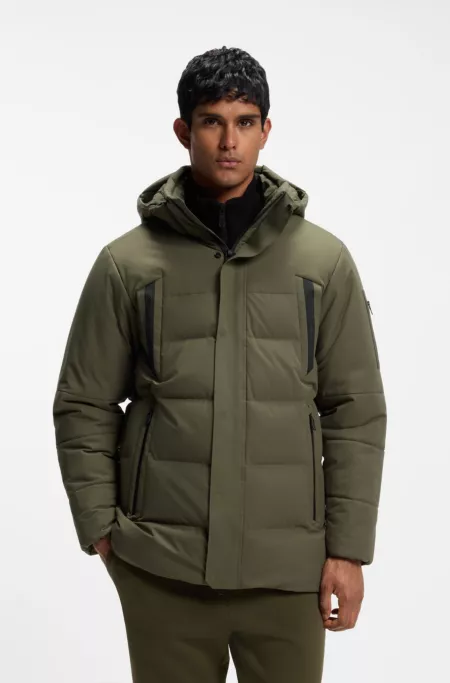 Parka déperlante en duvet