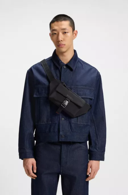 Adjustable belt bag with tonal logo