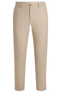 Formal trousers in stretch tweed, Light Beige