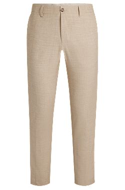 Formal trousers in stretch tweed