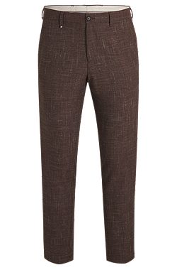 Formal trousers in stretch tweed